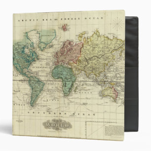 World on Mercators Projection Binder
