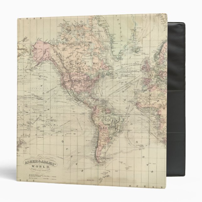 World on Mercator's Projection Binder (Front/Inside)