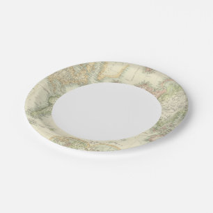World On Mercator's Projection Paper Plate