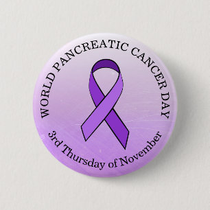 World Pancreatic Cancer Day November 2 Inch Round Button