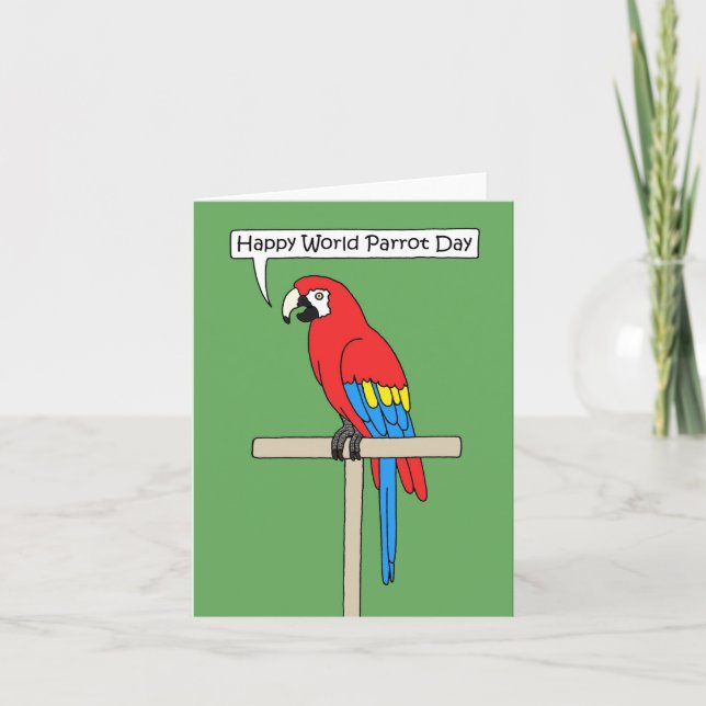 World Parrot Day May 31st Card (Front)