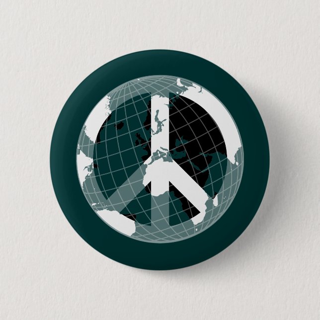 World Peace 2 Inch Round Button (Front)