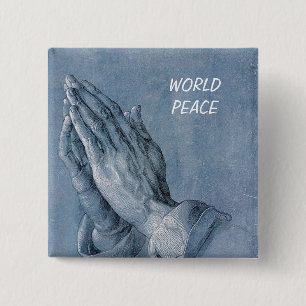 world peace 2 inch square button