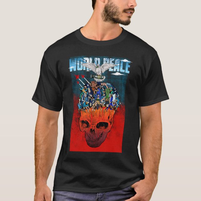 World Peace Apocalyptic Nuclear Fallout Dystopia 1 T-Shirt (Front)