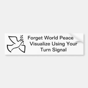 World Peace Bumper Sticker