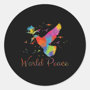 World Peace  Classic Round Sticker
