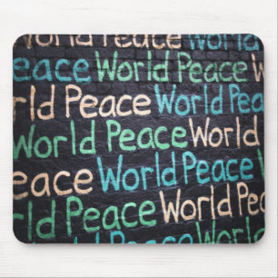 World Peace Colourful Love Peaceful Mouse Pad