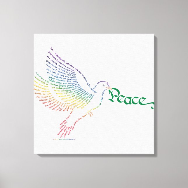 World Peace Dove Canvas Print (Front)