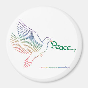 World Peace Dove Magnet