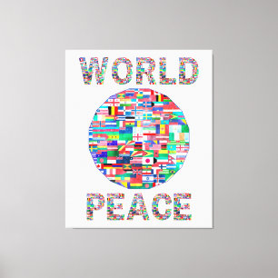 World Peace Flag II Collection Wall Art