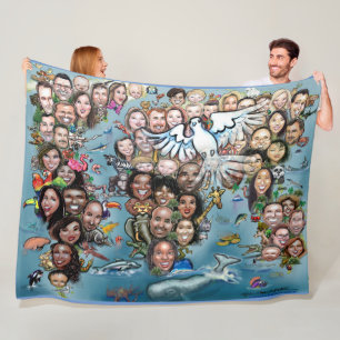 World Peace Fleece Blanket