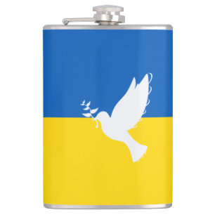 World peace  hip flask