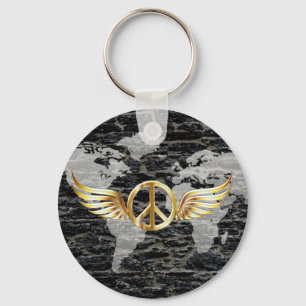 World peace keychain