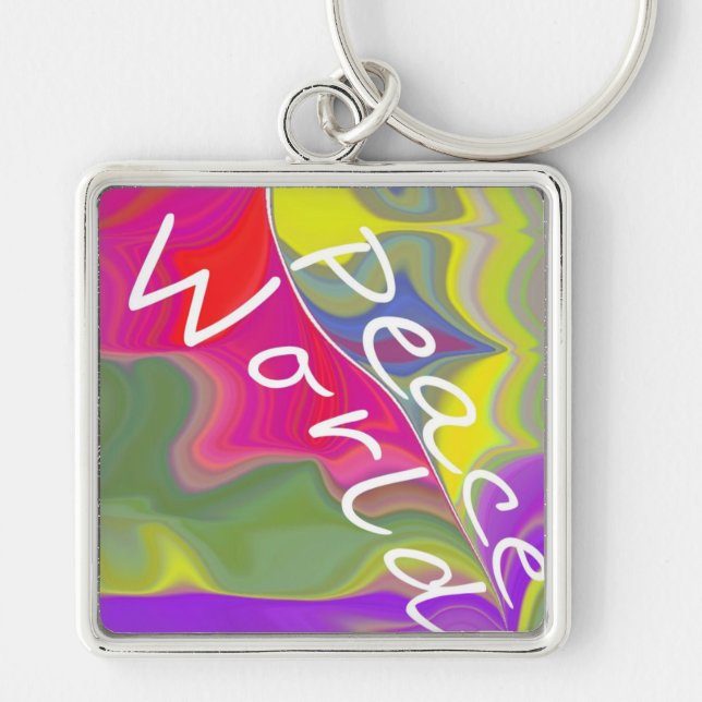 WORLD PEACE KEYCHAIN (Front)
