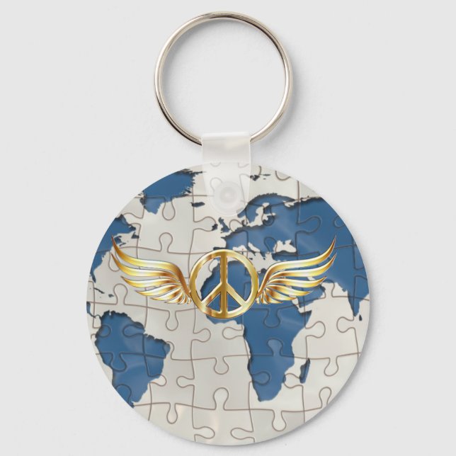 World peace keychain (Front)