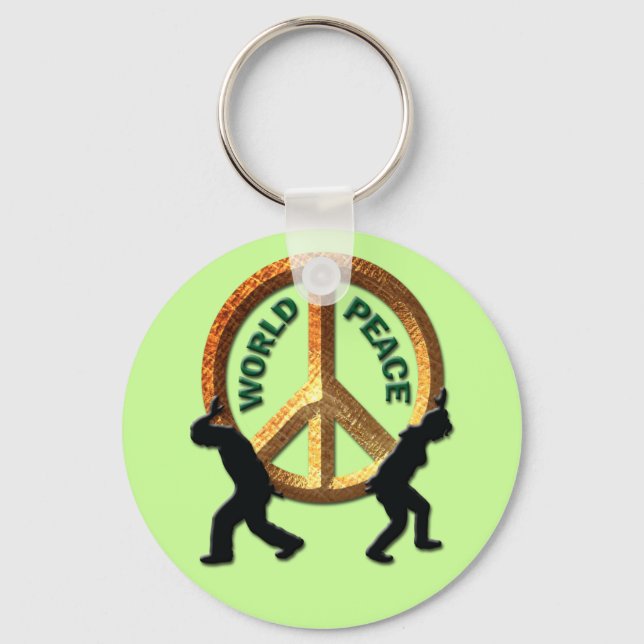 WORLD PEACE KEYCHAIN (Front)