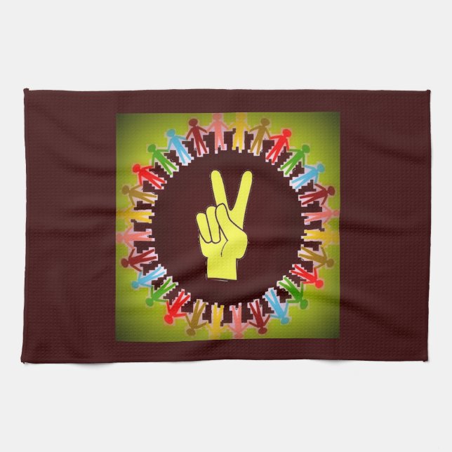 WORLD PEACE KITCHEN TOWEL (Horizontal)