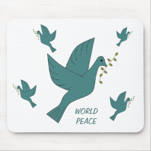 WORLD PEACE MOUSE PAD