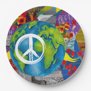 World Peace Paper Plates