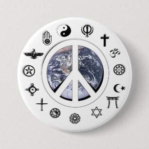 World Peace - Peace on Earth 3 Inch Round Button