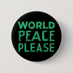 World Peace Please 2 Inch Round Button