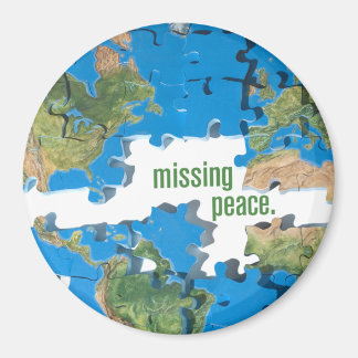 World Peace Puzzle Magnet