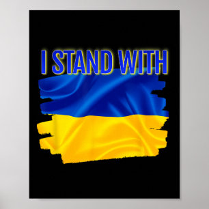 World Peace Support Ukrainian Flag I Stand With Uk Poster