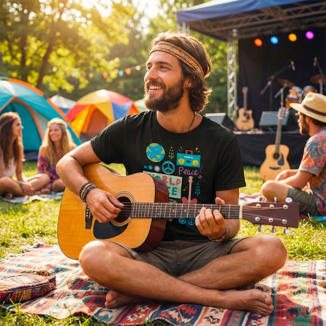 World Peace Symbols Mens T-Shirt (Creator Uploaded)