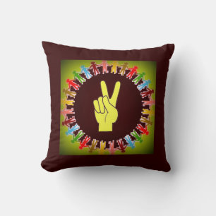 WORLD PEACE THROW PILLOW