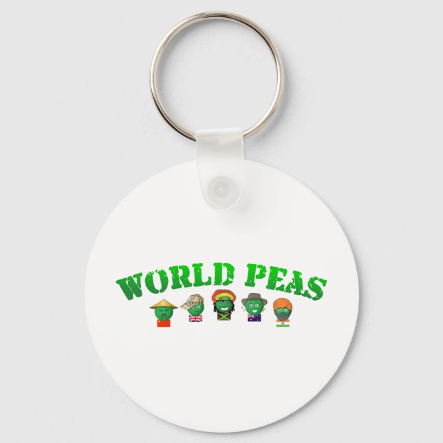 World Peas Keychain (Front)