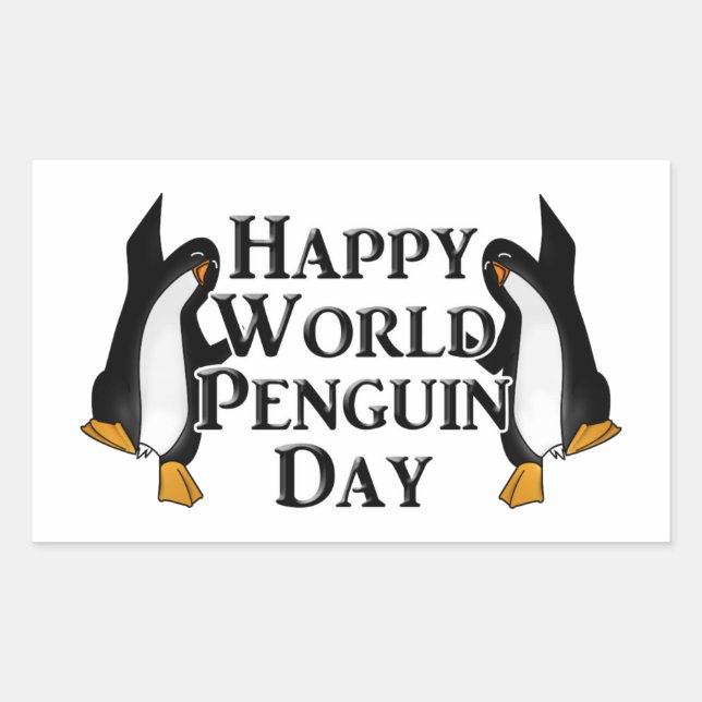 World Penguin Day Sticker (Front)