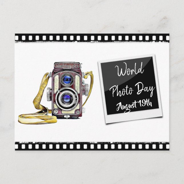World Photo Day August 19th Postcard (Front)