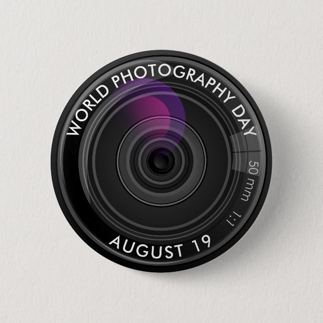World Photography Day 2 Inch Round Button (Front)