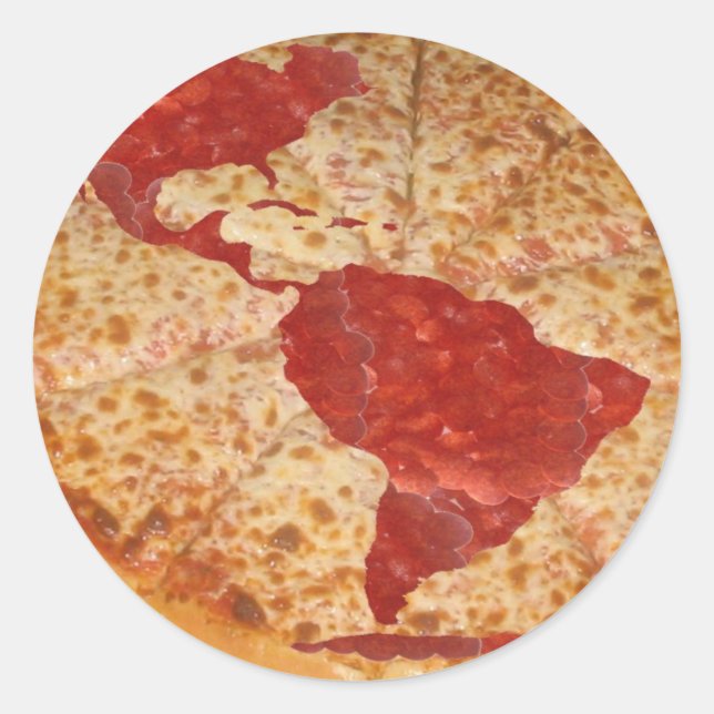 World Pizza Classic Round Sticker (Front)