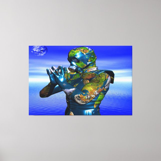 World Pollution Canvas Print (Front)