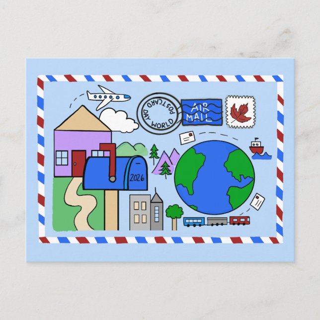 World Postcard Day 2026 - with border (Front)