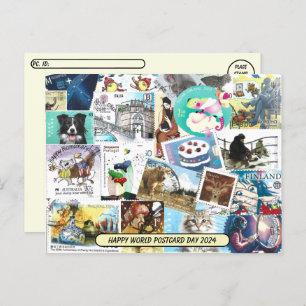 World Postcard Day - Misc Postage Stamps Postcard