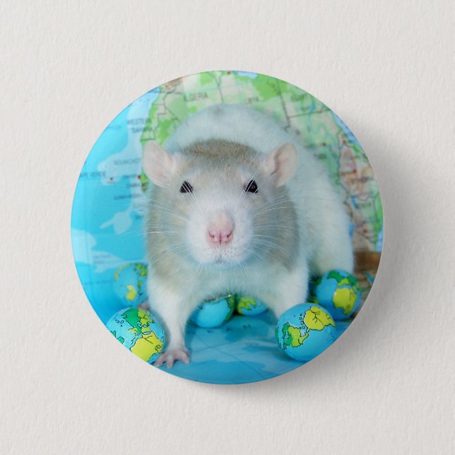 World Rat Day pin (Front)
