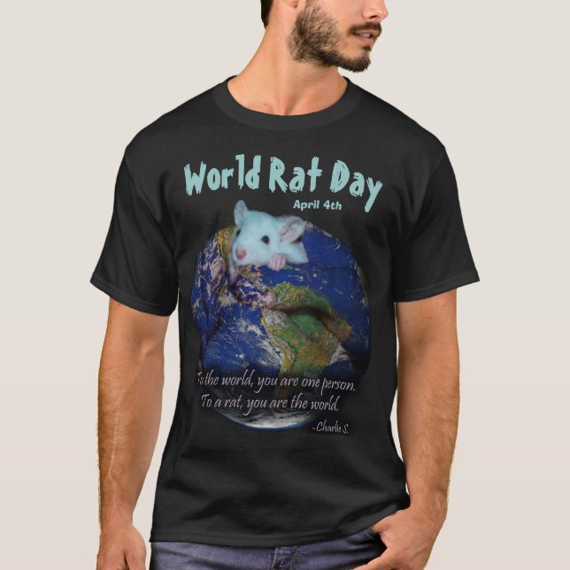 World Rat Day Shirt, version 2 T-Shirt (Front)
