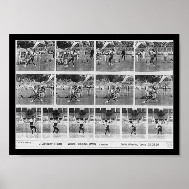 World Record Javelin Poster (Front)
