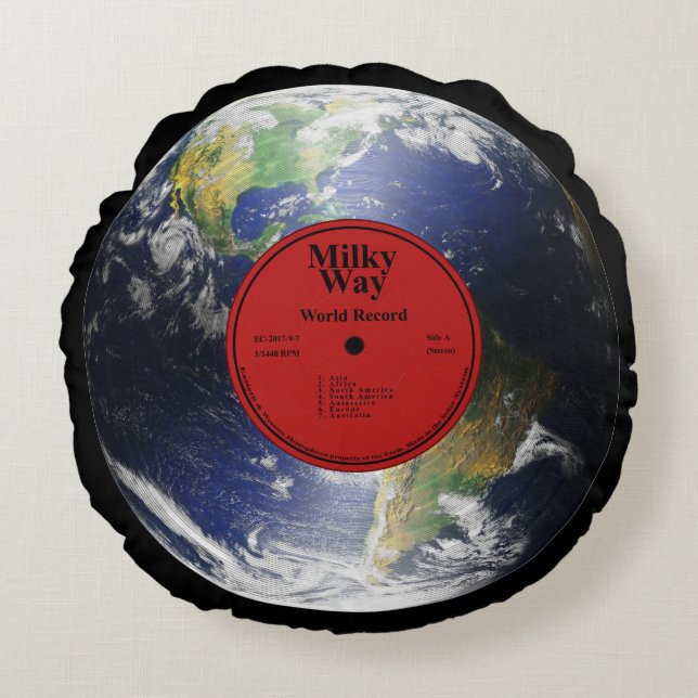 World Record -  Round Pillow (Front)