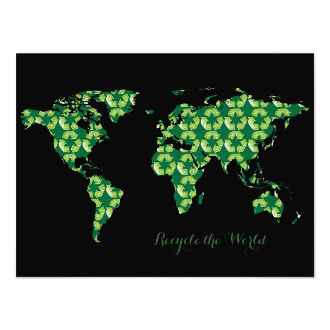 world recycled photo print (Front)