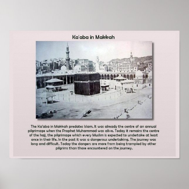 World Religions, Islam, Ka'aba, Makkah Poster (Front)