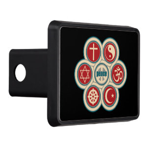 World Religious Peace Trailer Hitch Cover