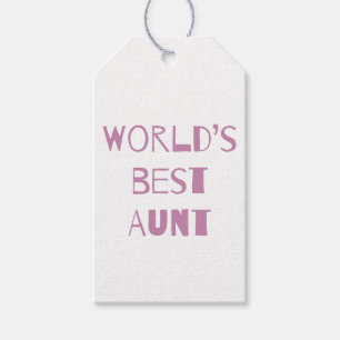 World’s Best Aunt Gift Tags