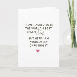 World’s Best Bonus Son Quote Card