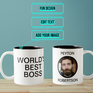 World’s Best Boss Office Two-Tone Coffee Mug