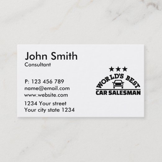Car Salesman Business Cards & Profile Cards Zazzle CA