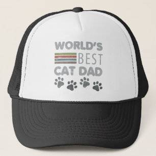 World’s Best Cat Dad Trucker Hat