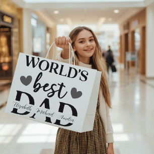 World’s Best Dad Personalized Gift Bag